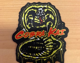 Cobra Kai Karate kid spray paint street matte vinyl logo sticker