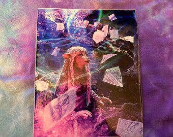 Dark Crystal Age of Resistance colorful magic scholar library BREA GELFLING AUREYAL laptop vinyl waterproof Sticker