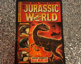Jurassic World  Comic book style Raptors magazine style  Vinyl Decal waterproof fridge metal Surface Magnet