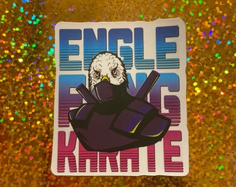Eagle Fang Karate Commander Eagles cobra kai Karate kid art retro decal car laptop skateboard small sticker