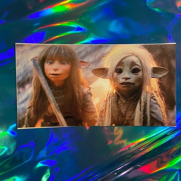 Dark Crystal Age of Resistance stonewood grottan gelfling quest RIAN and DEET battle stone in the wood Vinyl laminate sticker froud henson