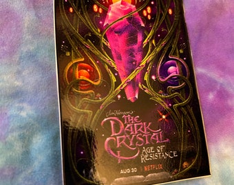 Dark Crystal Age of Resistance Poster Vines glowing vinyl laminate, heavy duty, waterproof sticker jim henson brian froud