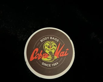 Cobra kai since 84 get him a Body Bag karate kid record series decal plastic stickers cap laptop fridge