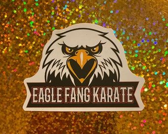 Eagle Fang Karate Kid Cobra Kai logo mascot Graphic Lightweight vinyl decal waterproof laptop skateboard sticker