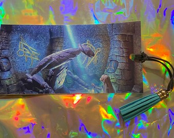 Dark Crystal Age of Resistance high quality Vinyl Laminated Scene Brea With LORE Answers Bookmark with Tassel Jim Henson Brian Froud