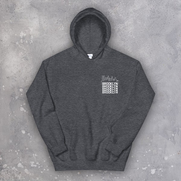 BROOKLYN SKYLINE Unisex Hoodie - I love New York NYC Manhattan Brooklyn Notorious B.I.G.