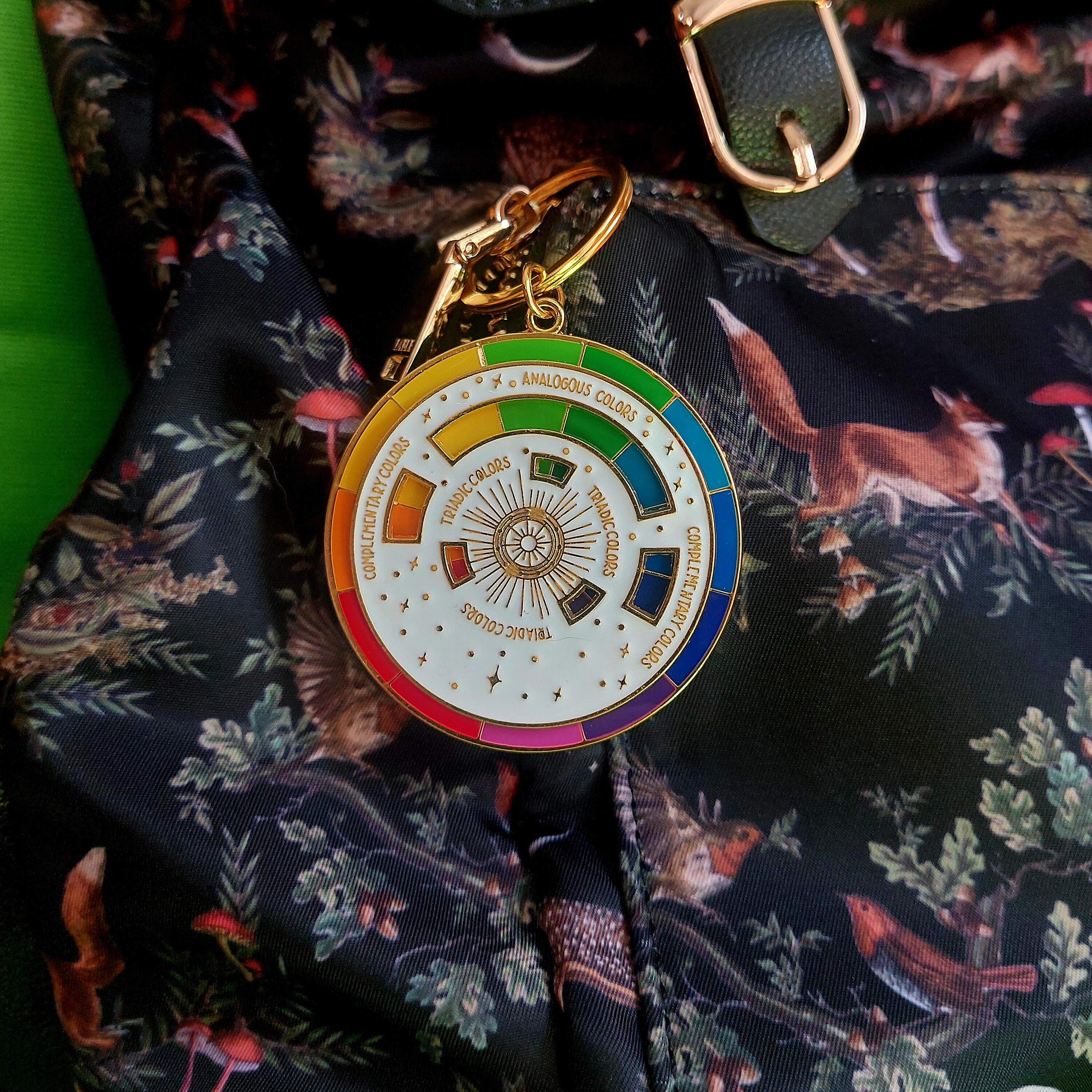 Colorful Keychains Movable Color Wheel Keychain, Color Theory Gift for Artists, Colorful ...