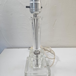 Beautiful Stacked Glass Art Deco Styled Accent Lamp
