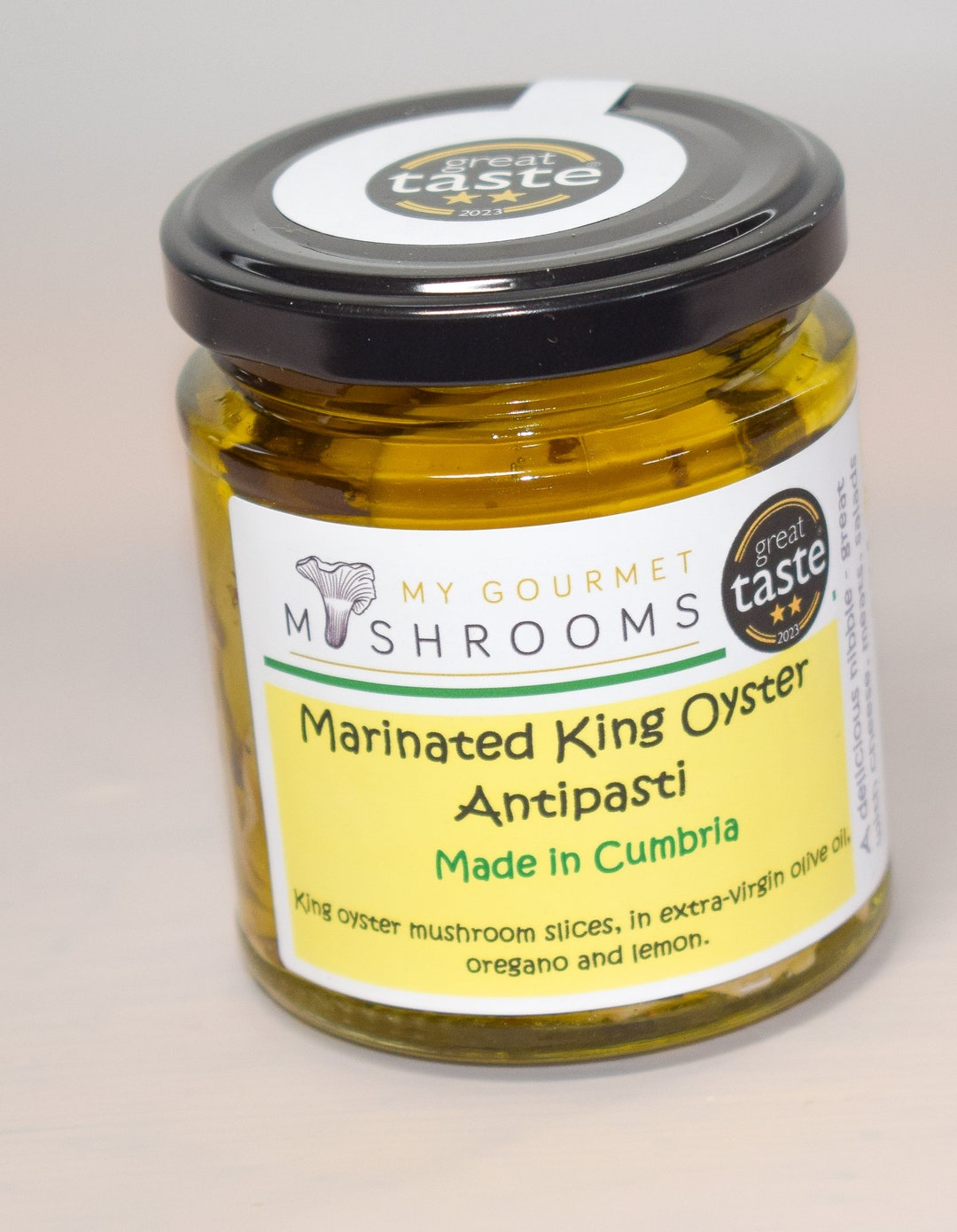 190ml Jar Marinated King Oyster Mushroom Antipasti Etsy UK