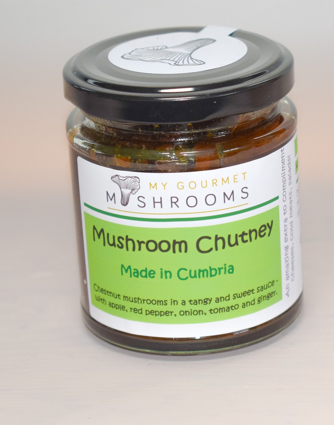190ml Jar Mushroom Chutney Vegan Foods Etsy