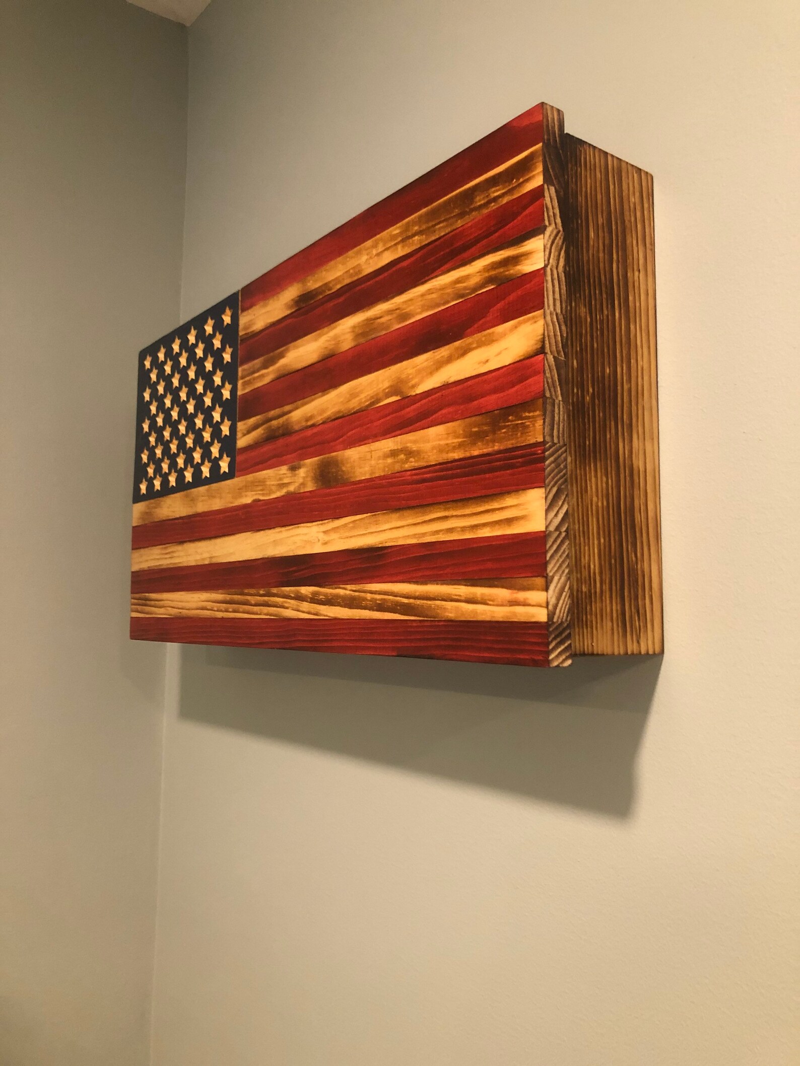 American Flag Wall Safe Etsy