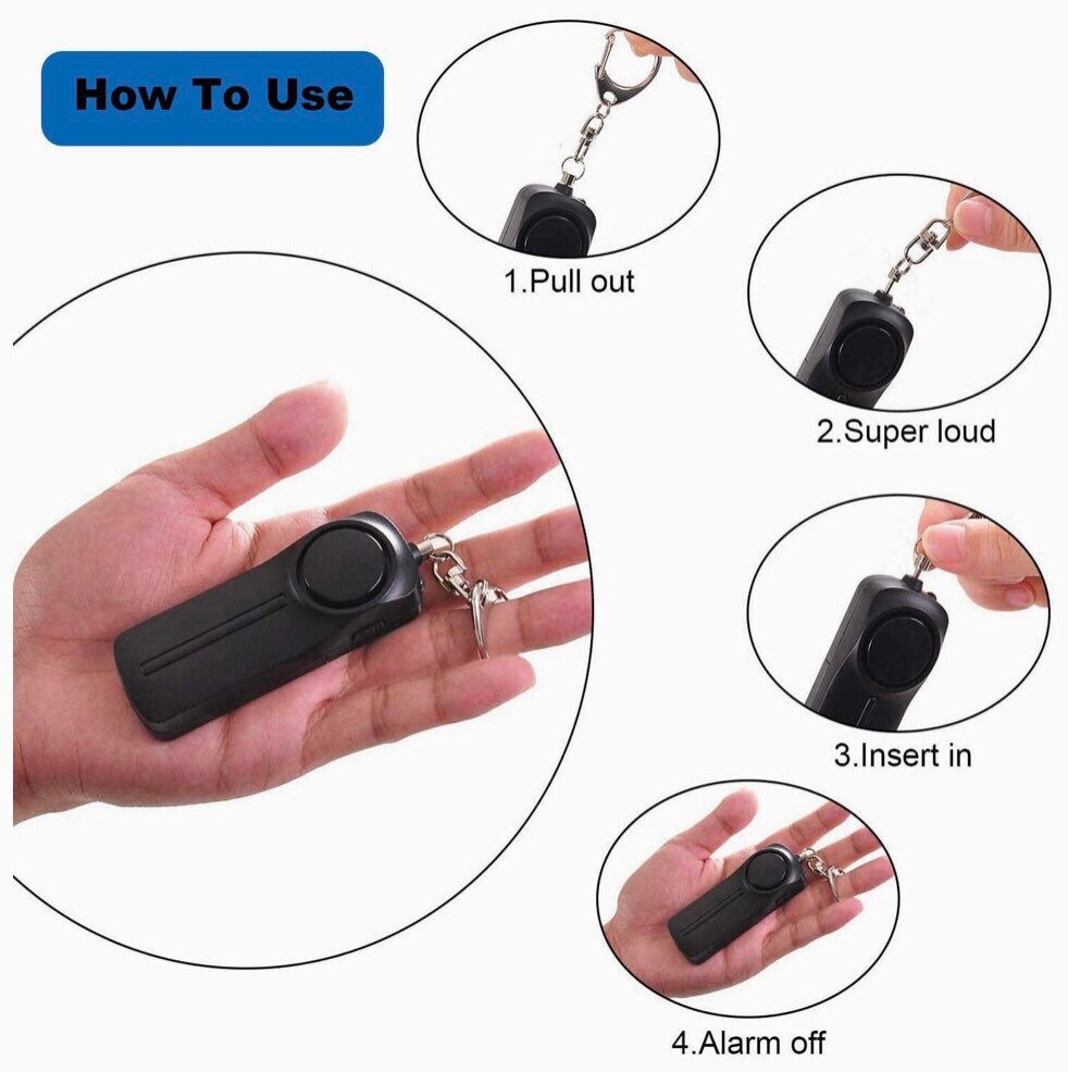 Self defense alarm Keychain / Alarm Keychain Etsy