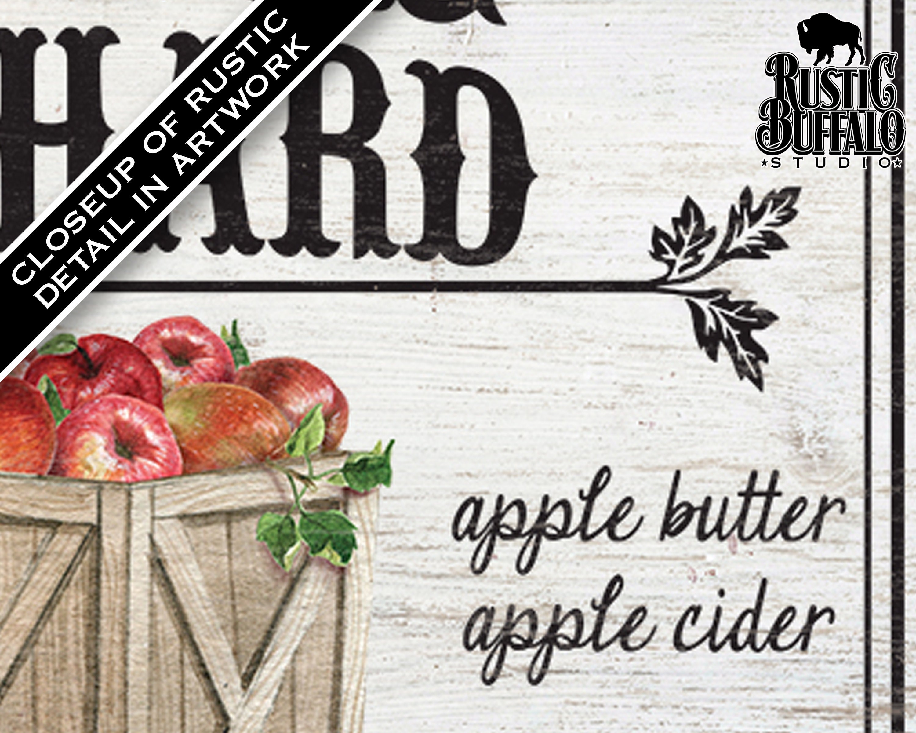 Autumn Fall Apple Picking Sign Modern Farmhouse Rustic Wall Decor ...