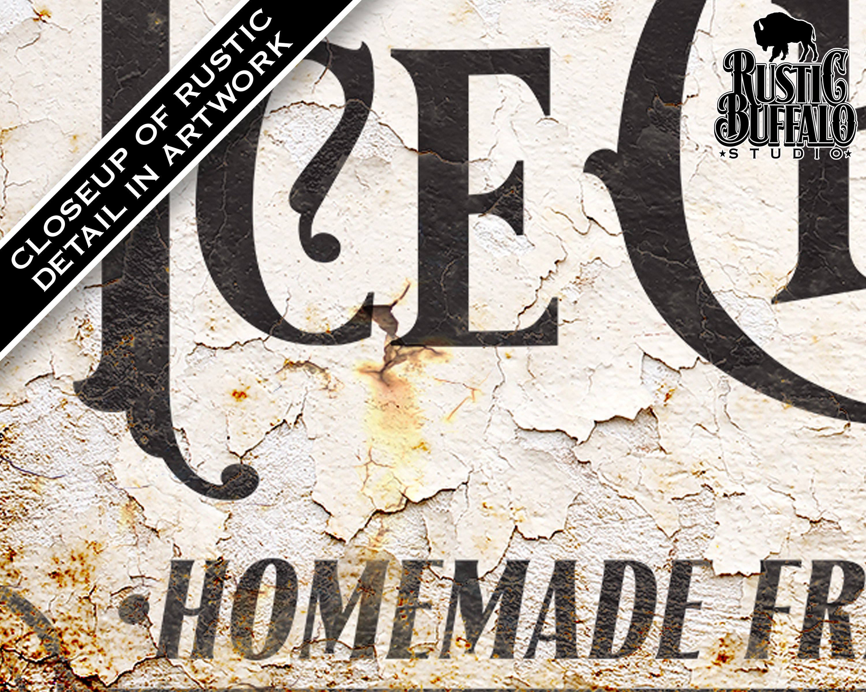 Rustic Sign Ice Personalized Ice Cream Sign Modern Farmhouse Rustic Wall Decor Canvas ...