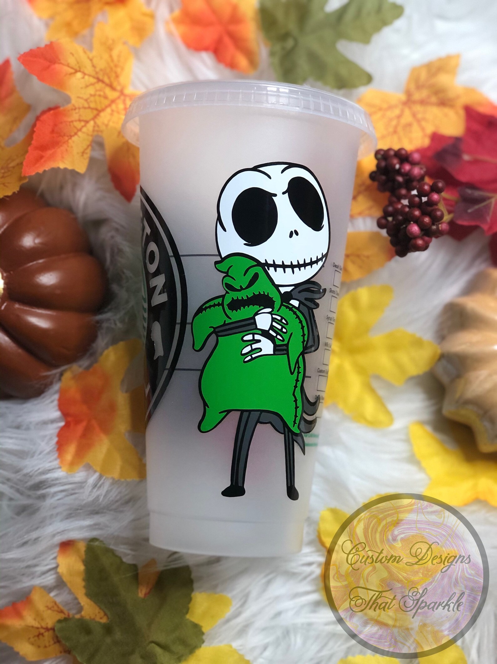 Jack Skellington Starbucks Cup Nightmare Before Christmas Etsy