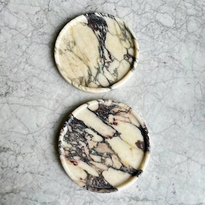 Calacatta Viola Solid Marble Tray (Single PC), Natural Marble Organizer, Catch-all Tray, Elegant Marble Plate, Calacatta Marble Home Decor