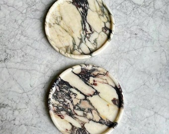 Calacatta Viola Solid Marble Tray (Single PC), Natural Marble Organizer, Catch-all Tray, Elegant Marble Plate, Calacatta Marble Home Decor