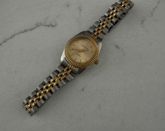Vintage Philip Mercier Silver and Gold Detail Watch