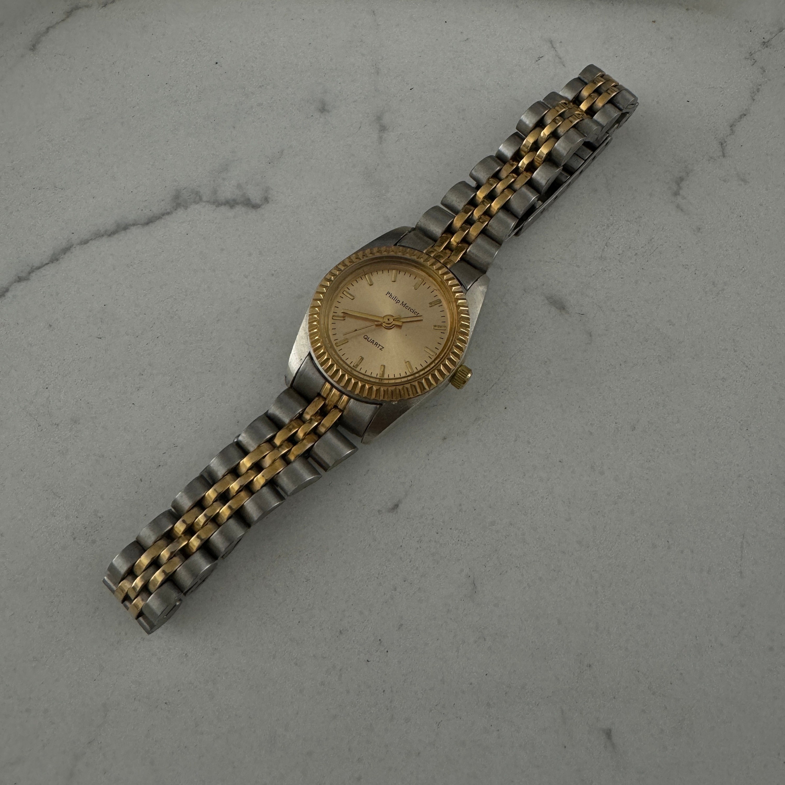 Reloj Philip Mercier vintage con detalles en plata y oro España