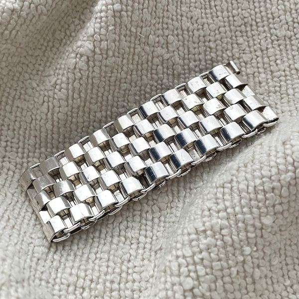 Style de bracelet de montre plaqué argent/bracelet à maillons panthère