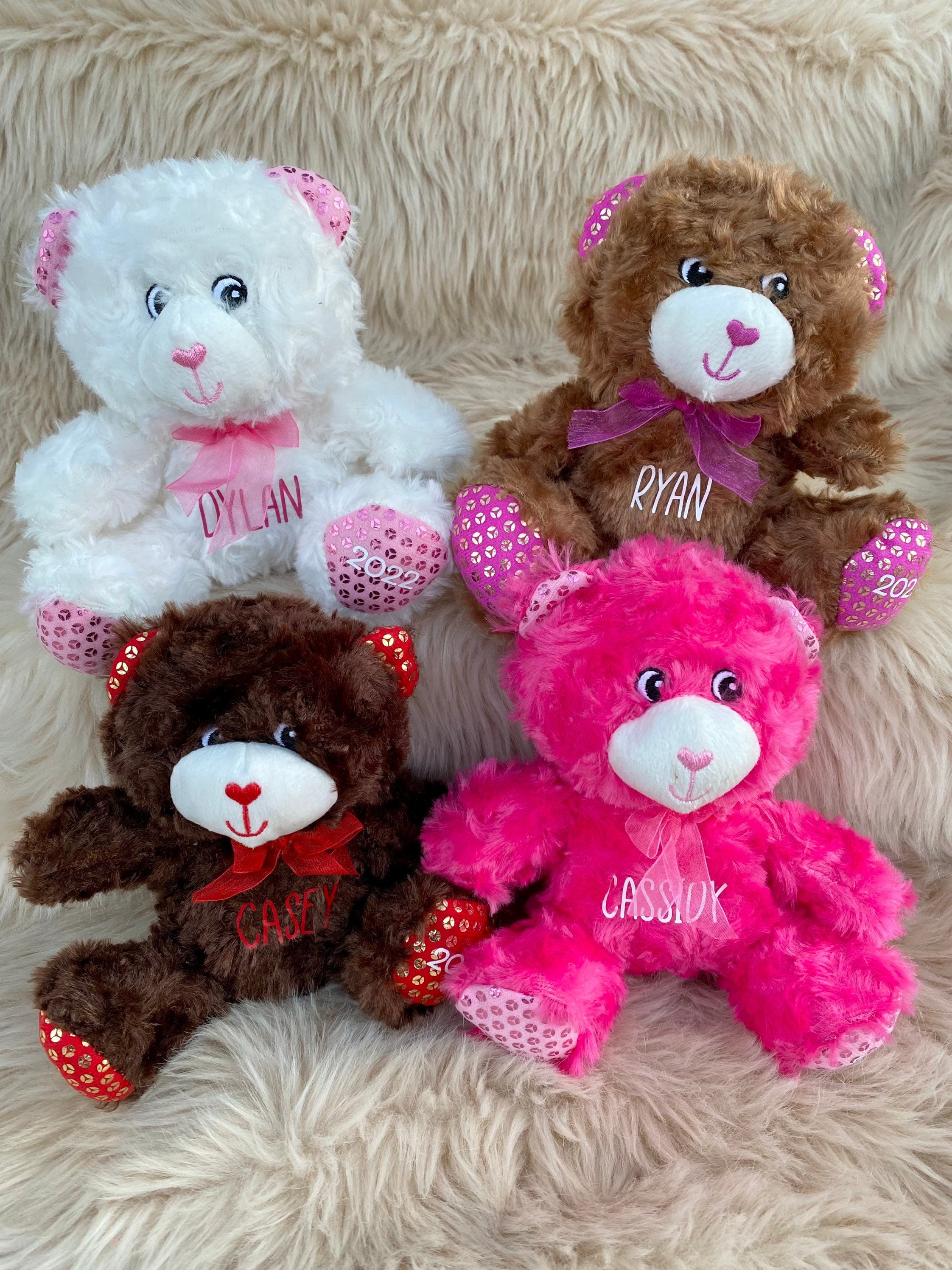 Ours en peluche personnalisé de la Saint-Valentin, cadeau de Saint-Valentin  pour les enfants, ours en peluche personnalisé de la Saint-Valentin -   France