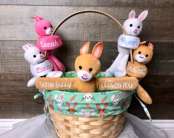 Personalized Easter Bunny Basket Accessory, Slap Bracelet, Easter Gift for Kids, Easter Basket Stuffer