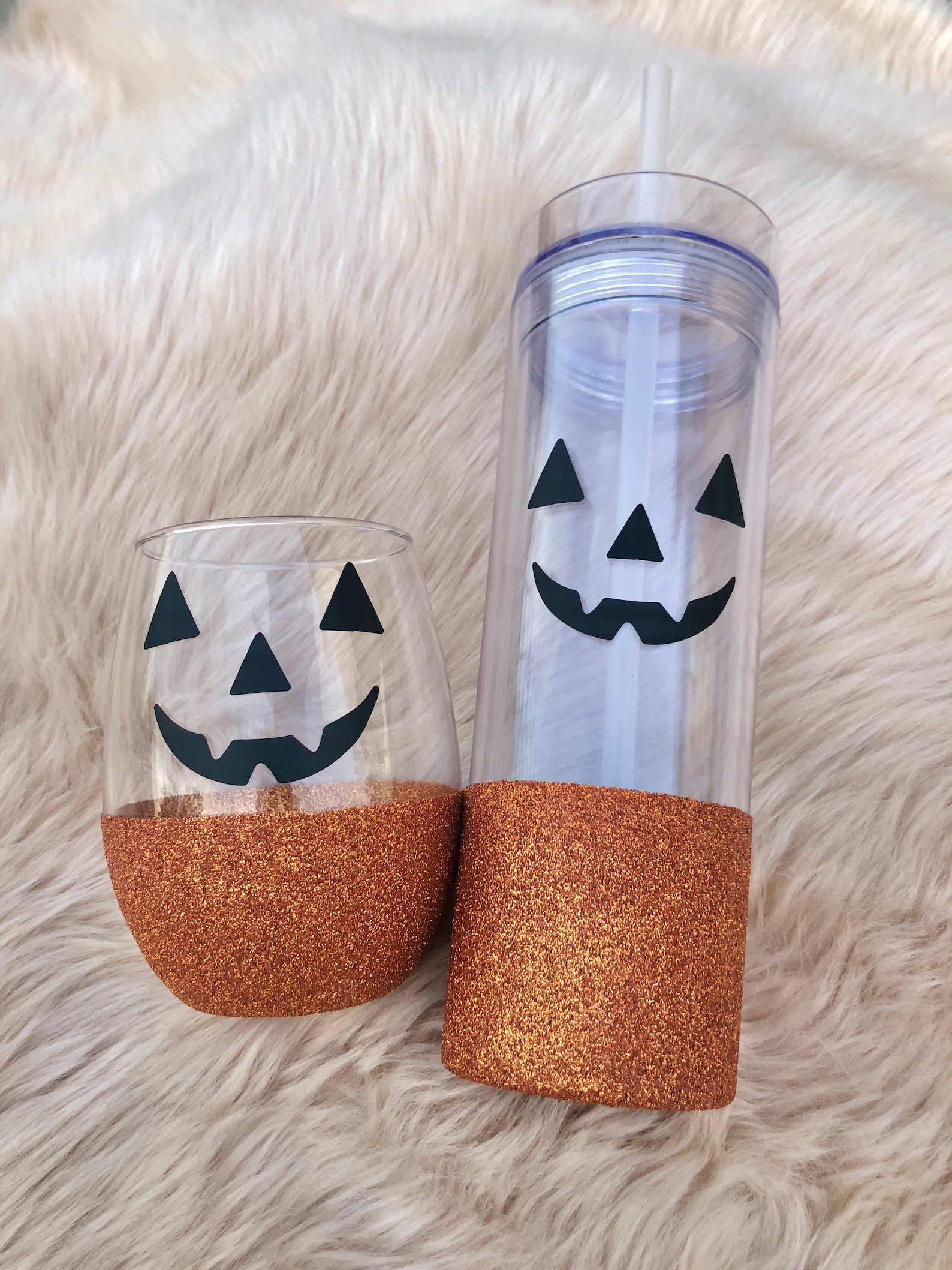 Halloween Tumbler Pumpkin Skinny Tumbler Jackolantern Etsy