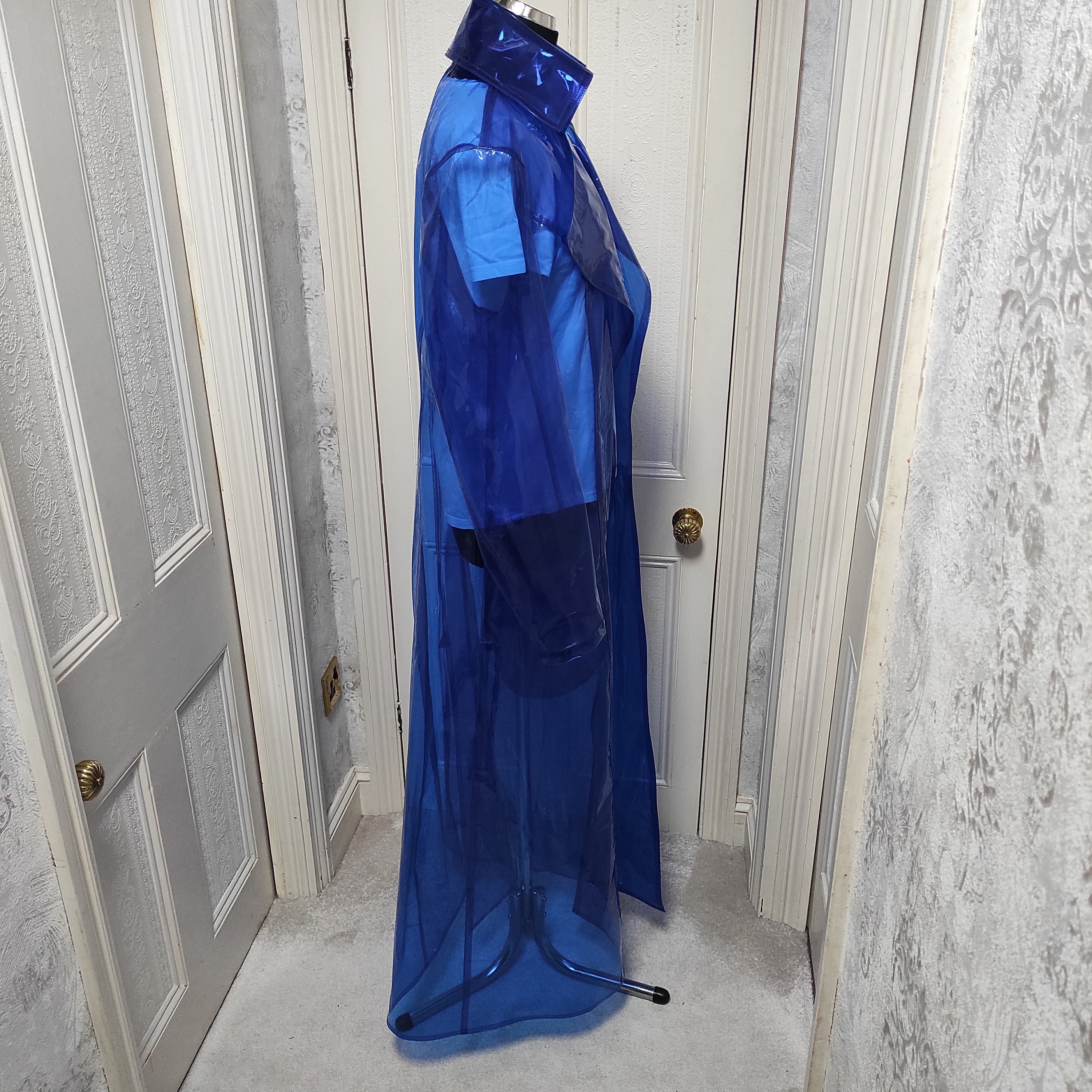 Vinyl Rain Jacket. PVC Extra Long Trench Coat for Men. - Etsy