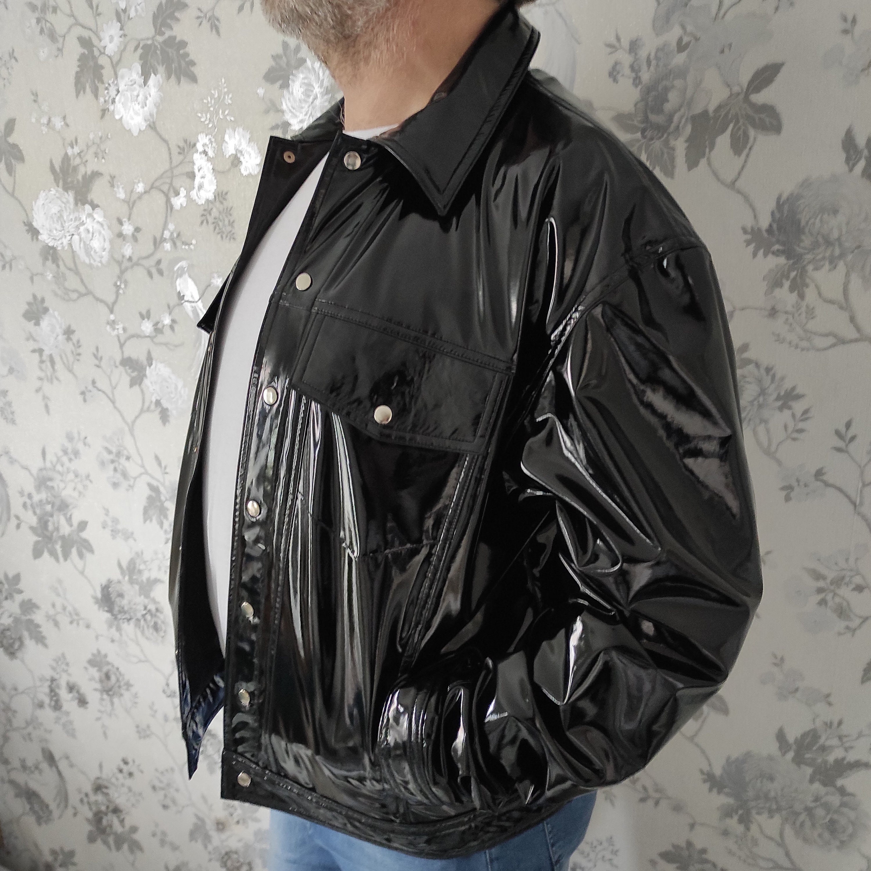 Vinyl Rain Jacket. High Gloss PVC Futuristic Clothing. - Etsy