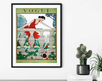 Vintage Vogue Poster Etsy