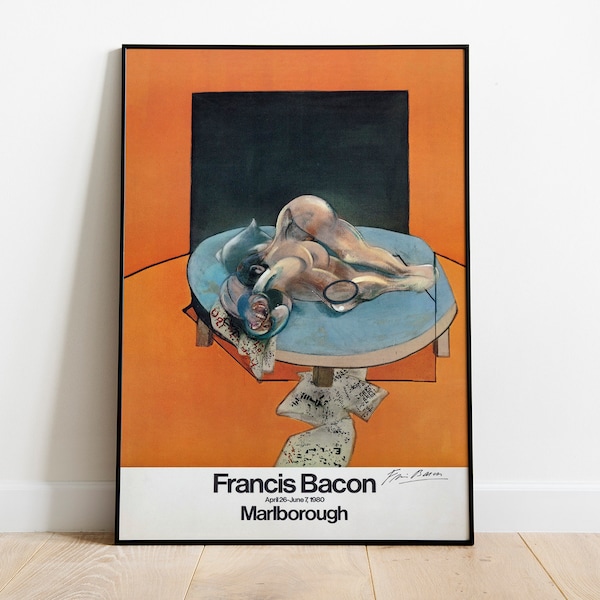 Francis Bacon (British, 1909-1992). Marlborough Gallery Exhibition Poster, April 26-June 7, 1980 // Francis Bacon poster // Vintage Posters