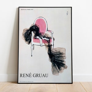 Antique Fashion posters from GRUAU René Renato Zavagli // Vintage Fashion Poster - DIGITAL FILE