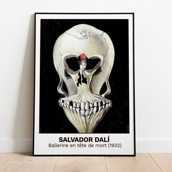 Salvador Dalí - Ballerine en tête de mort (1932) - Wall Art Print, Wall Deco, Abstract Art, Surrealism, Fine Art