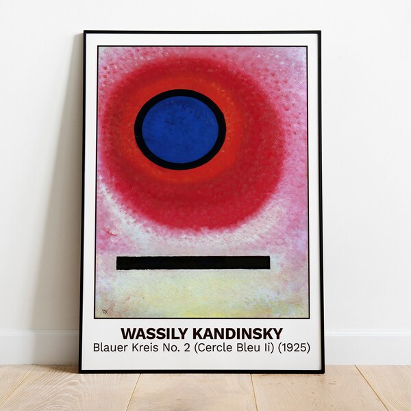 Wassily Kandinsky - Blauer Kreis Nr. 2 (Cercle Bleu Ii) (1925) - Wandkunst, Wanddeko, Abstrakte Kunst, Expressionismus, bildende Kunst