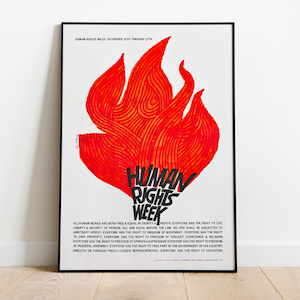 Human Rights Week by Saul Bass   // Vintage Political Poster