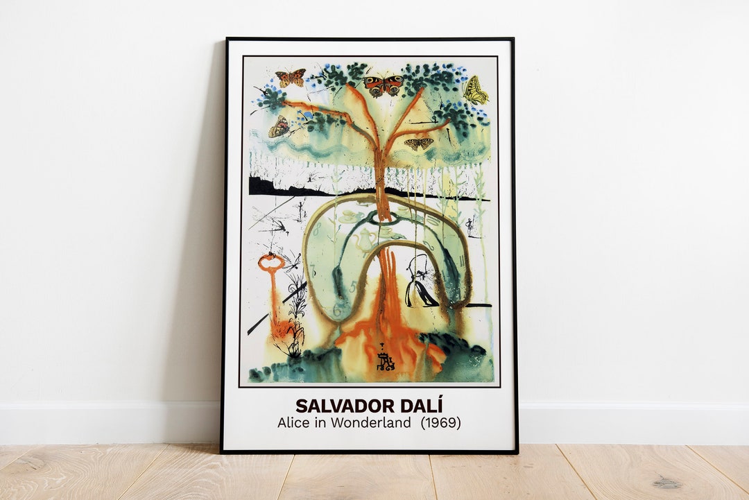 Salvador Dalí Alice in Wonderland 1969 Wall Art Print, Wall Deco ...