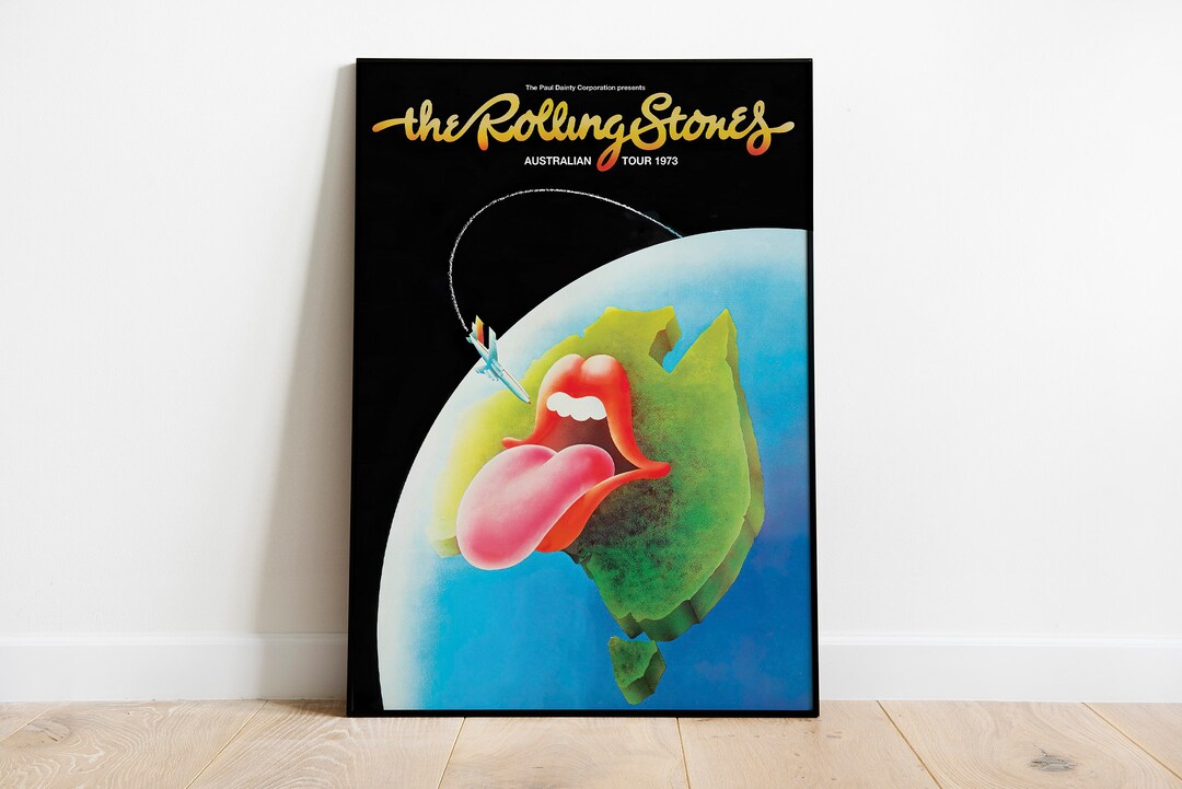 The Rolling Stones Pacific Tour 1973 Poster by Ian Mccausland