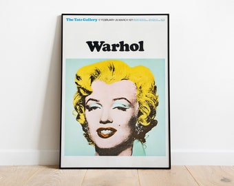 Marilyn Monroe by Andy Warhol (Tate Gallery, 1971)  // Andy Warhol poster // Vintage Posters