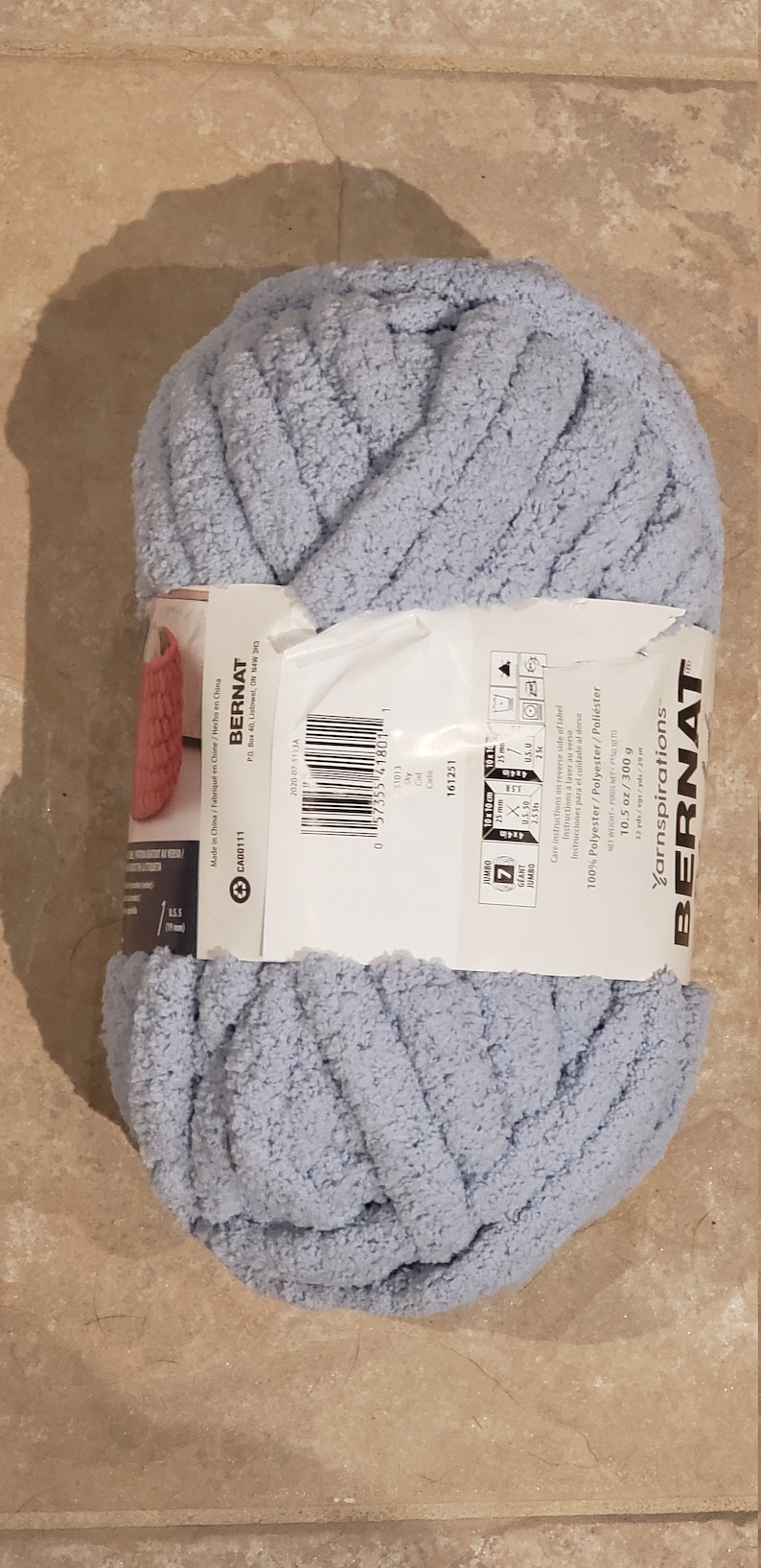 Jumbo Chunky Blanket Yarn Bernat Blanket BIG yarn JUMBO Arm Etsy