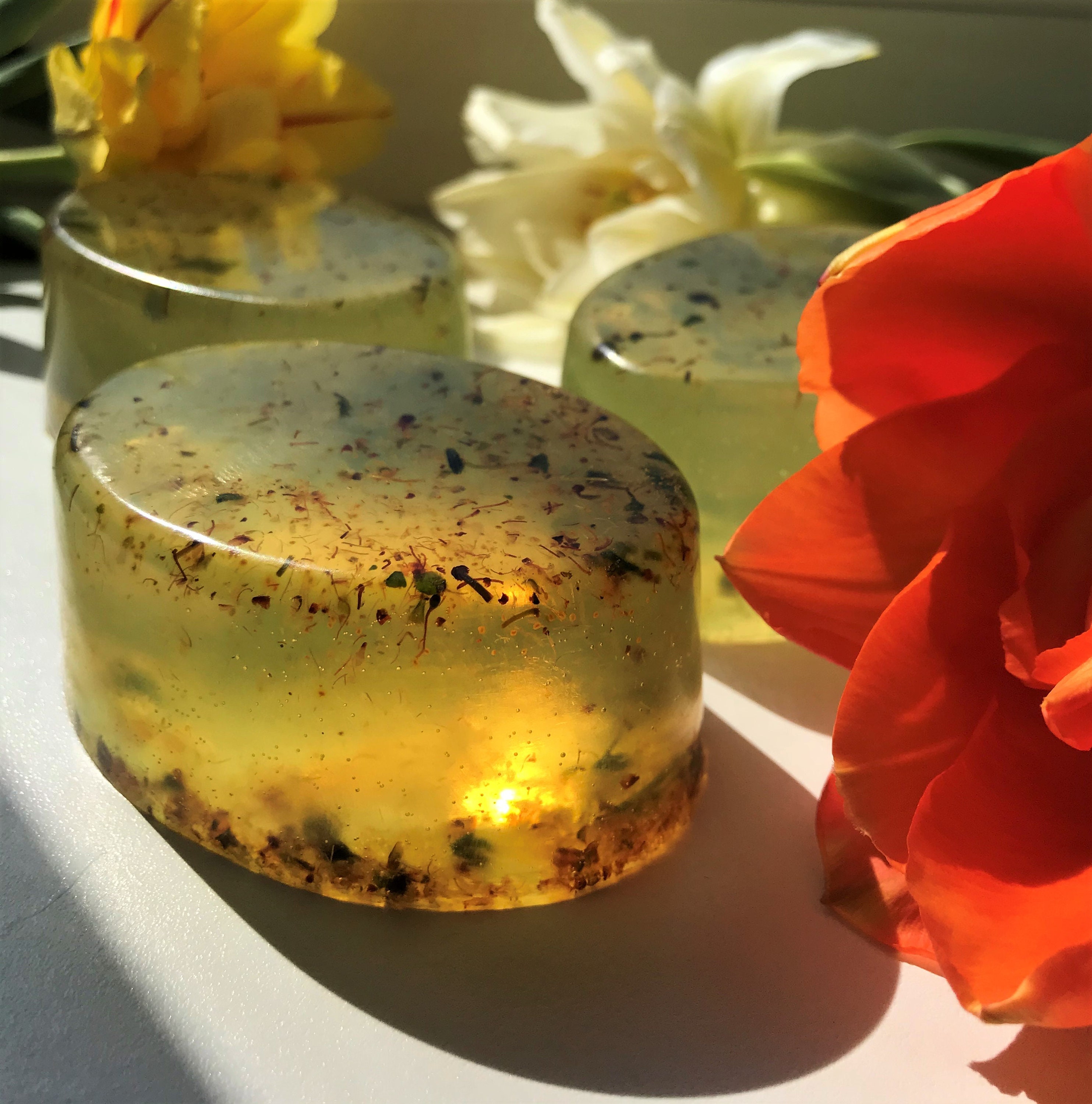SCENTED candles and soap bar gift box candles in glass jar Etsy