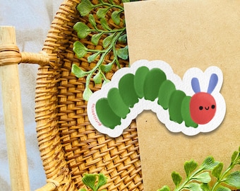 Hungry Caterpillar Sticker | Water Resistant, Durable