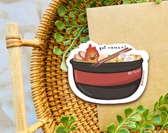 Ramen Cal Sticker | Water Resistant, Durable