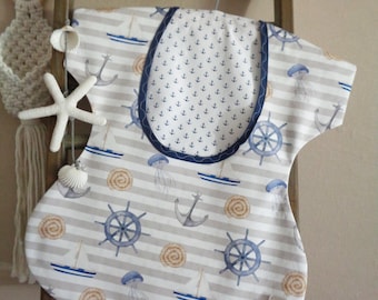 Klammerbeutel - Wäscheklammerkleidchen - Wäscheklammerbeutel - Aufbewahrungsbeutel - Maritim