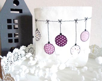 Light bag - lantern - decoration - candle glass - gift - X-Mas - Christmas chain