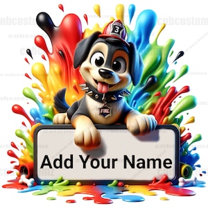 Digital Download, PNG, Kids, Boy, Girl, 3D, Sublimation Design, Digital Art, T-Shirt Design,  Wall Art, Customizable, Plaque, Kids Name