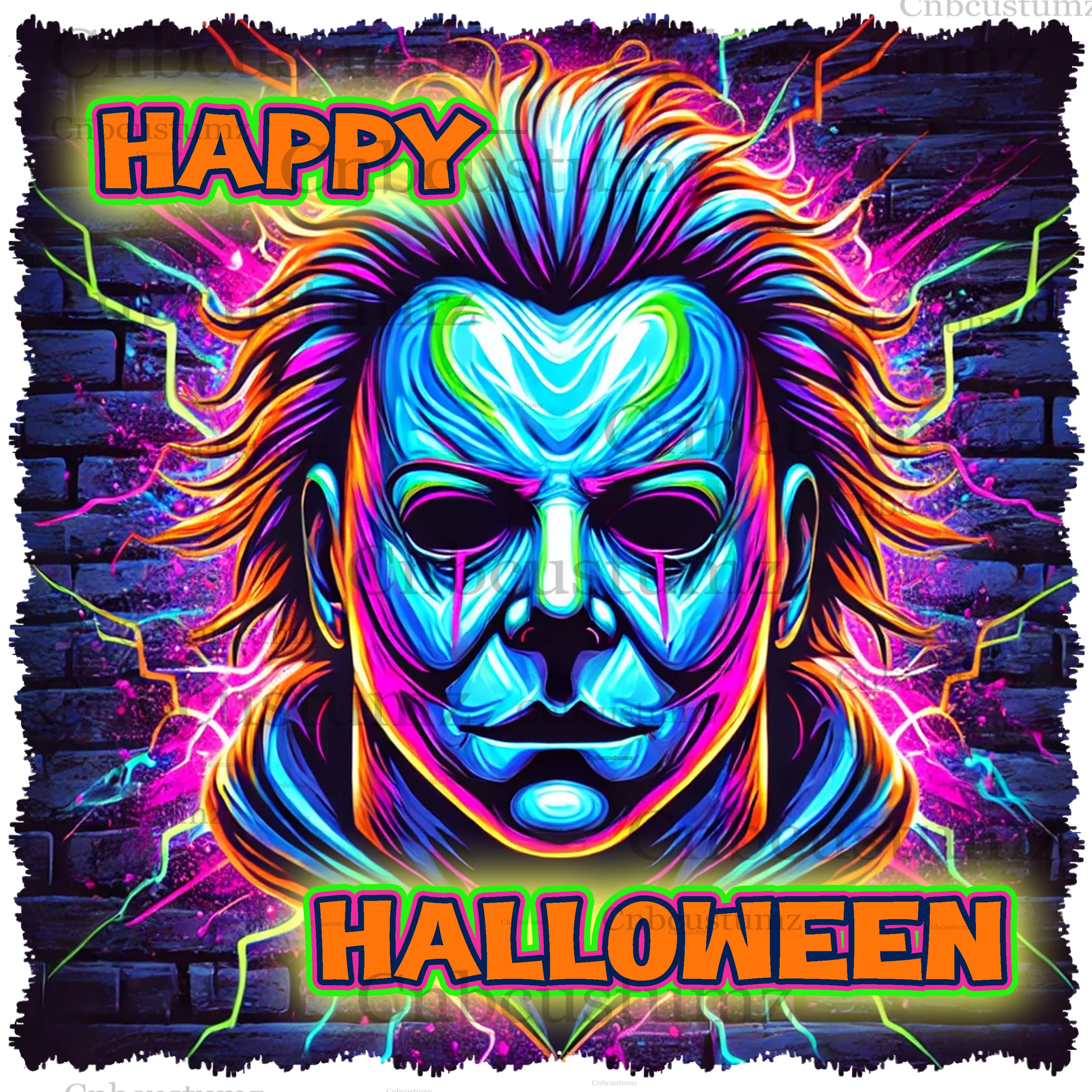 PNG horror, film horror, Halloween, download digitale, PNG, design a sublimazione, arte digitale, design per magliette, arte murale, immagini DTF, Michael