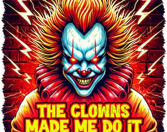 Horror PNG, Horror Movie, Halloween, Digital Download, PNG, Sublimation Design, Digital Art, T-Shirt Design, Wall Art, DTF Images, Clown