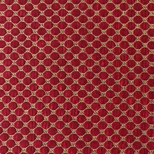 2 yards - Watts of Westminster Albert Bobble Flock fabric - small scale polka dot velvet upholstery fabric -high end British designer fabric