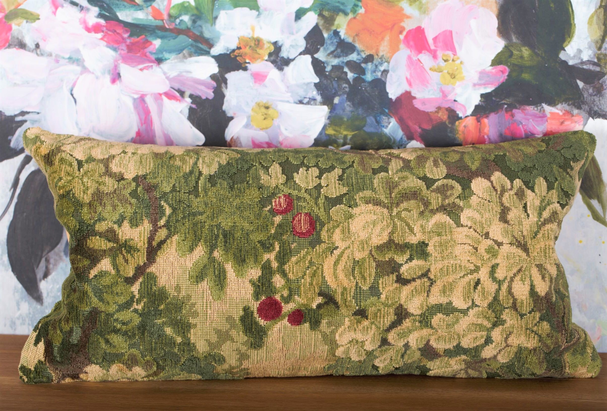 Scalamandre Marly Forest Greens Lumbar Accent Pillow Cover Etsy UK