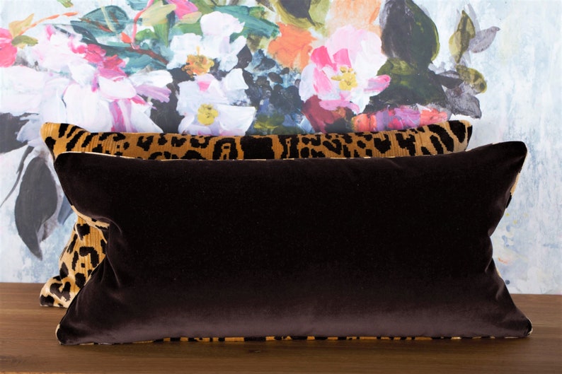 Luxury French Animal Print Velvet Pillow Nobilis Paris Etsy